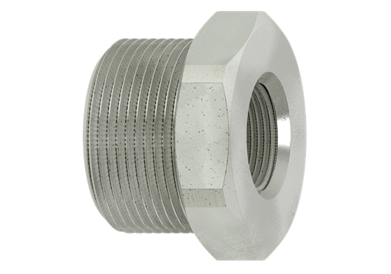 Nipplo ridotto ottone nicchelato 3/8" maschio x 1/8" femmina
