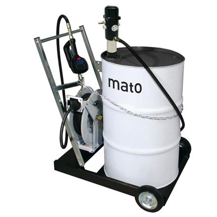 pneuMATO 3 mobile, con avvolgitubo, con DIGIMET E30 Preset e uscita olio motore