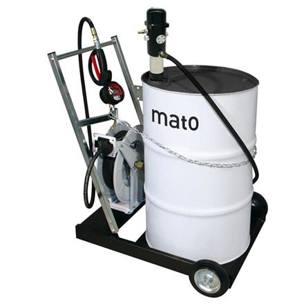 pneuMATO 3 mobile, con avvolgitubo, con DIGIMET E35 e con uscita olio motore