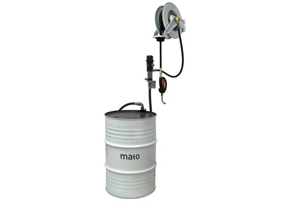 pneuMATO 3 montaggio a parete, con pistola e con uscita olio motore