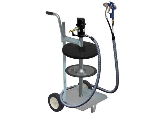 pneuMATO 55 - LubeJet, impianto mobile, per fusti da 25 kg, ø interno 300-335 mm