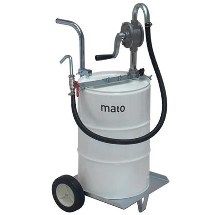 Pompa a manovella RP100-M in alluminio con carrello e supporto per la pompa
