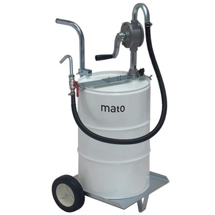 Pompa a manovella RP100-M in alluminio con carrello e supporto per la pompa