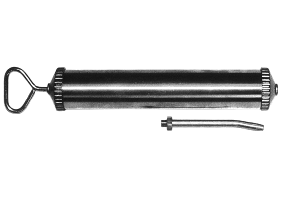 Pompa di aspirazione e riempimento in metallo, 500 cm³ con tubo rigido (100 mm)
