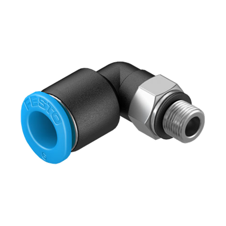 Raccordi a innesto angolati a 90° standard M5 - 4 x 2 mm