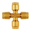 Raccordo a croce Serto 6 in ottone