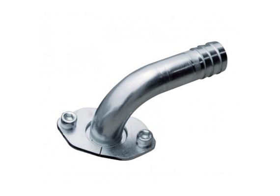 Raccordo a gomito 90° con portagomma DN20