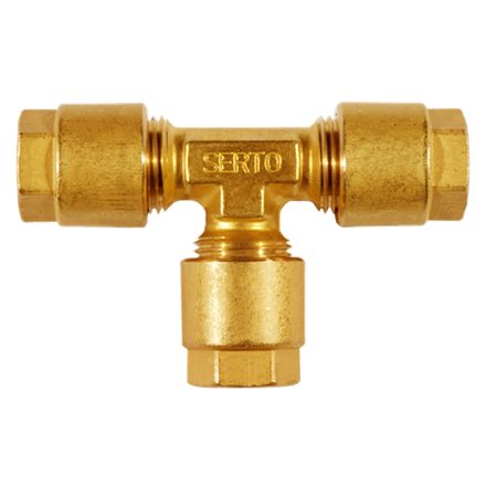 Raccordo a T Serto 6 in ottone