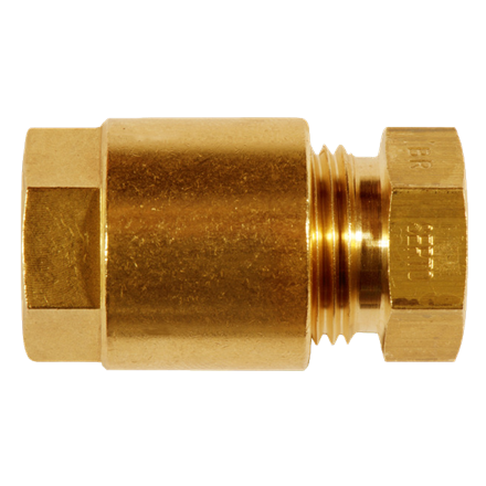 Raccordo diritto Serto con raccordo tubo 6 in ottone