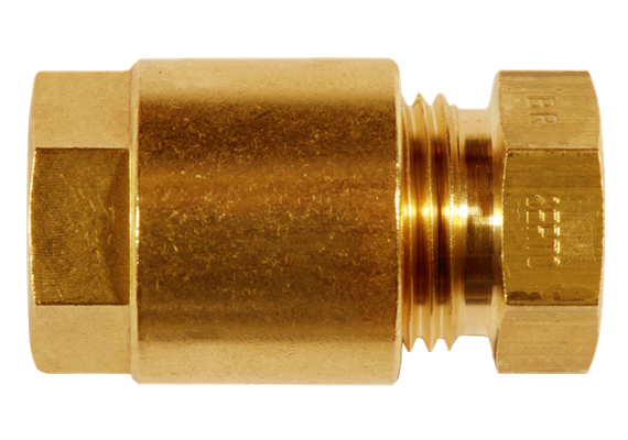 Raccordo diritto Serto con raccordo tubo 6 in ottone