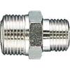 Raccordo doppio con filetto conico 1/4" x 3/8" maschio