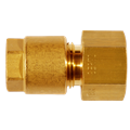 Raccordo femmina Serto 10 - 1/4" in ottone