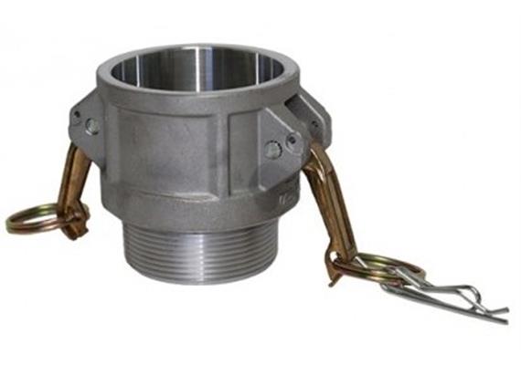 Raccordo Kamlok femmina 633-B con filetto maschio 1" in aluminio