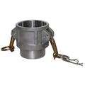 Raccordo Kamlok femmina 633-B con filetto maschio 4" in aluminio