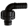 Raccordo portagomma a gomito DN19 con ghiera 1" BSP