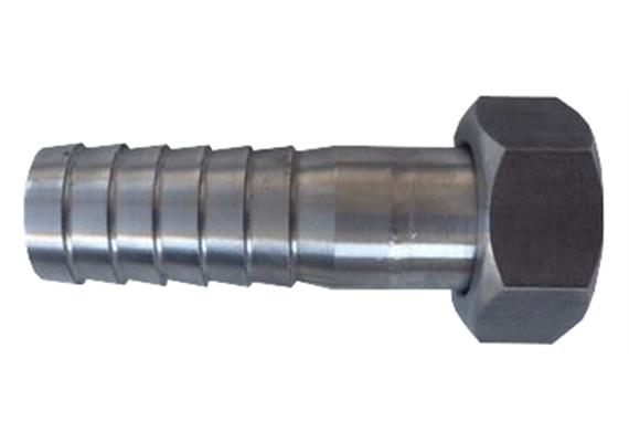 Raccordo portagomma dritto in acciaio inossidabile per APLR20V