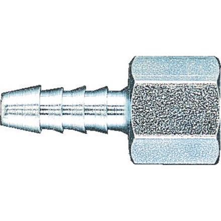 Raccordo portagomma in acciaio zincato 8 mm x 1/4" femmina