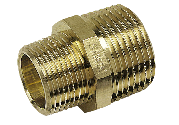 Reduziernippel Rotguss 3/8" AG x 1/4" AG