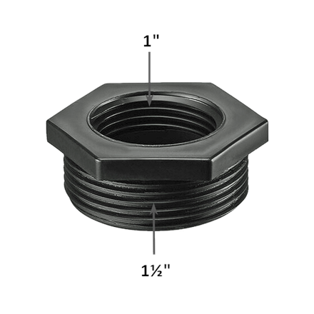 Riduzione in PVC 1½" maschio x 1" femmina