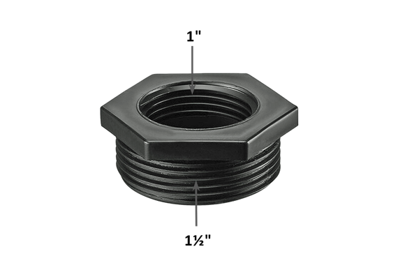 Riduzione in PVC 1½" maschio x 1" femmina