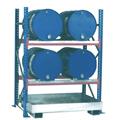 Scaffale per 4 fusti di 200 litri