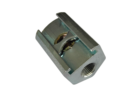 Schiebe- und Stosskupplung für Flachschmiernippel ø 16 mm