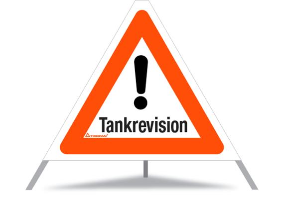 Segnale pieghevole TRIOPAN 60 cm (TANKREVISION) con custodia