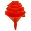 Set di imbuti in plastica F-PP-Set 6 ø 50/75/100/120/150/160 mm - UDV 10 pz.