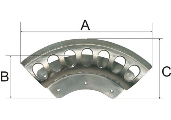 Supporto in aluminio per tubi, medio | Bild 2