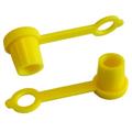 Tappo di protezione in plastica, giallo, per ingrassatore idraulico