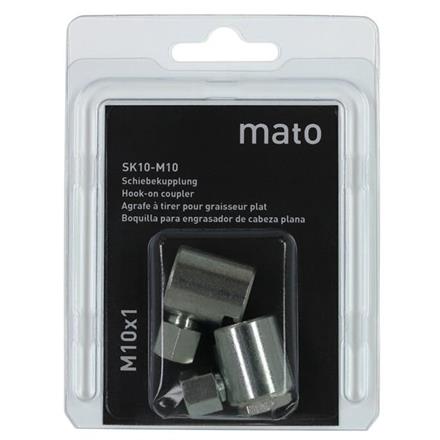 Testina a gancio SK-10M10 SB, M10x1 per ingrassatori a testa piatta ø 10 mm - UDV 2 pz.