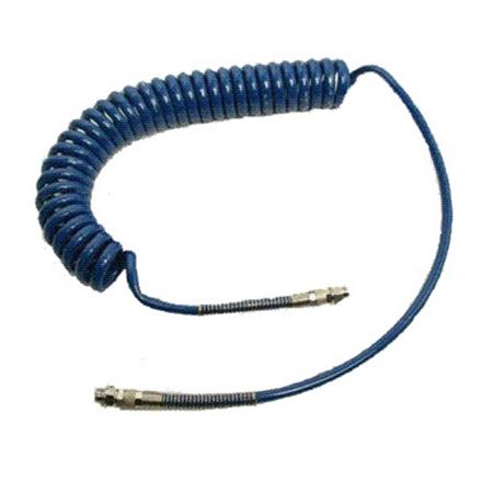 Tubo a spirale PUR 5x8 mm - 4 metri, raccordi R1/4" maschio