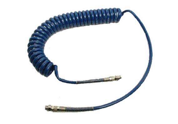 Tubo a spirale PUR 5x8 mm - 4 metri, raccordi R1/4" maschio