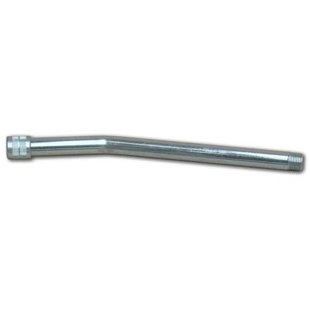 Tubo rigido curvo E4014 150 mm con testina universale - R1/8"