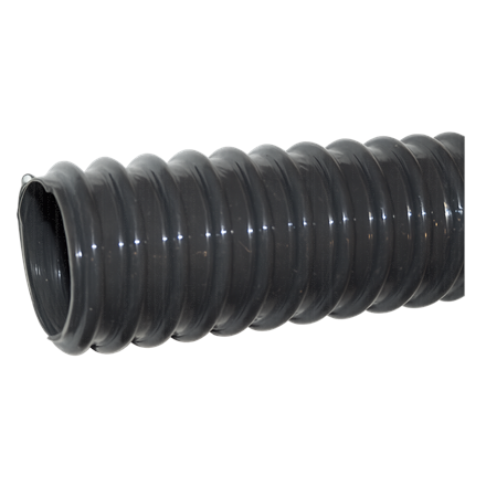 Tubo spiralato in PVC per aspirazione e mandata, leggero, DN50 griggio scuro