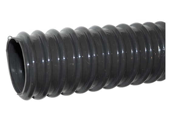 Tubo spiralato in PVC per aspirazione e mandata, leggero, DN50 griggio scuro