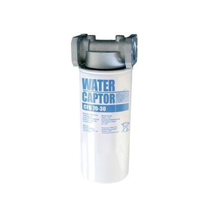 WATER CAPTOR 70 l/min, 30 µm per Diesel, con testa filtro